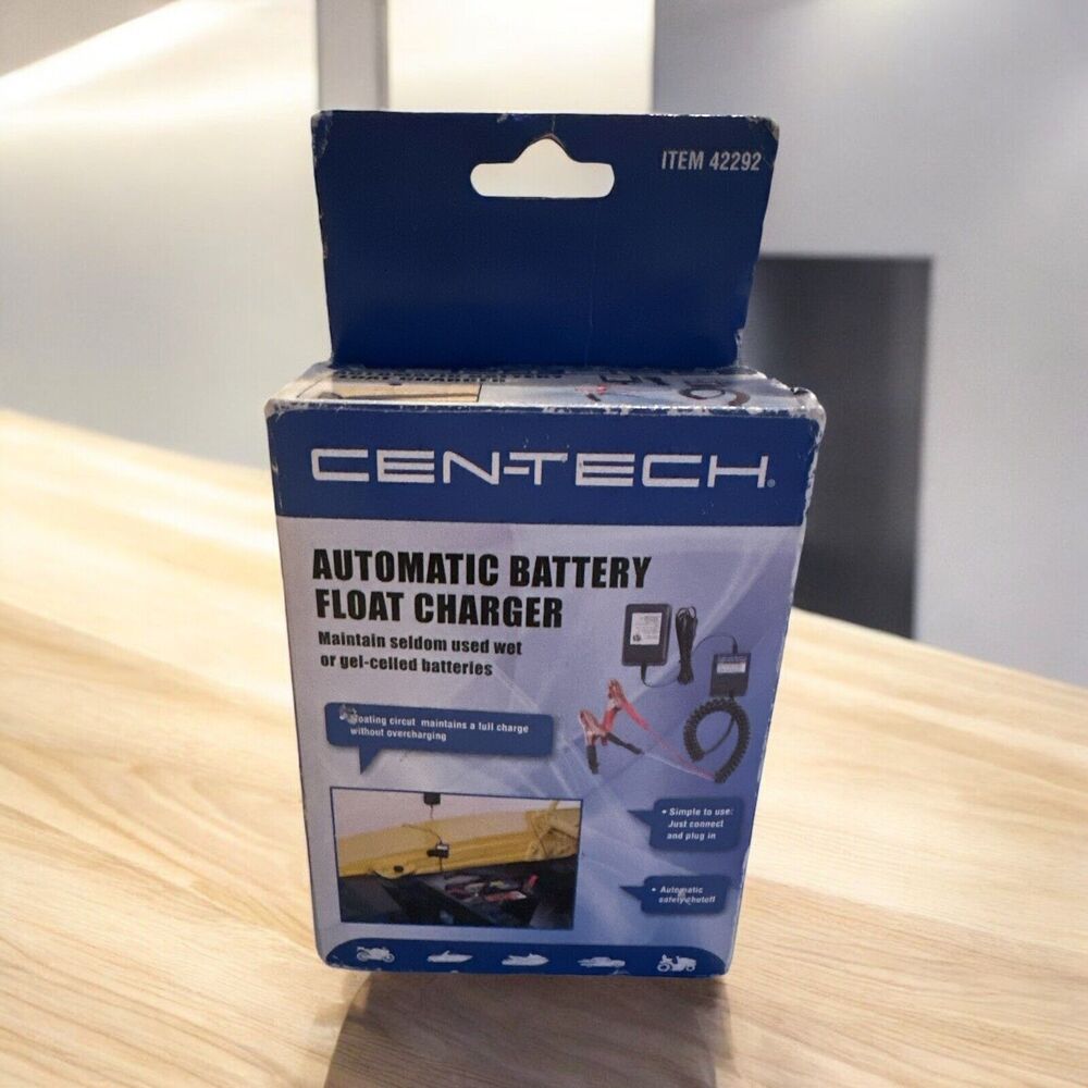 Centech Automatic Battery Float Charger 42292 12 Volt New Old Stock From 2000